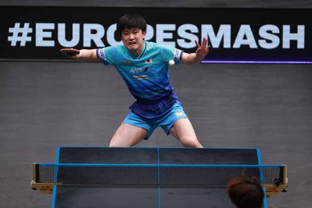 2026 WTT Europe Smash - Sweden - Main Draw - Day 7 Tomokazu Harimoto of Japan is in action against Sora Matsushima of Japan during the Men s Singles semifinal at the 2026 Europe Smash at the Malmo Arena in Malmo, Sweden, on August 16, 2026. Malmo Sweden  Copyright: xRemyxGrosx originalFilename:gros-europesm260816_npyBn.jpg