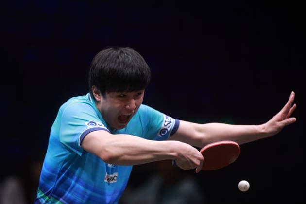 2026 WTT Europe Smash - Sweden - Main Draw - Day 7 Tomokazu Harimoto of Japan is in action against Sora Matsushima of Japan during the Men s Singles semifinal at the 2026 Europe Smash at the Malmo Arena in Malmo, Sweden, on August 16, 2026. Malmo Sweden  Copyright: xRemyxGrosx originalFilename:gros-europesm260816_npil7.jpg