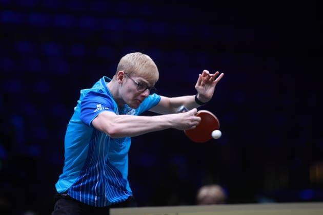 2026 WTT Europe Smash - Sweden - Main Draw - Day 7 Felix Lebrun of France is in action against Darko Jorgic of Slovenia during the Men s Singles semifinal at the 2026 Europe Smash at the Malmo Arena in Malmo, Sweden, on August 16, 2026. Malmo Sweden  Copyright: xRemyxGrosx originalFilename:gros-europesm260816_npvVR.jpg