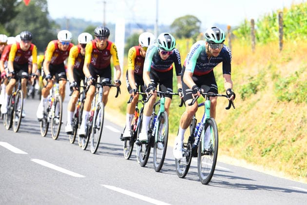 87th Volta A Portugal - 10th Stage The French Olympic biathlon champion is competing in his first professional cycling race, the Polynormande in western France, with the French team Decathlon CMA CGM on August 16, 2026. Saint Martin de Landelles Normandie France  Copyright: xRonanxHoussinx originalFilename:houssin-emilienj260816_npJVE.jpg