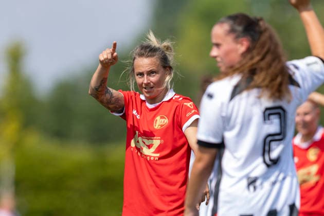 DFB-Pokal Playoffs Frauen: 1. FFV Erfurt vs. FC Ingolstadt 04; Erfurt; 16.08.2026 Angelina Lübcke ( 9; 1. FFV Erfurt) DFB-Pokal Playoffs Frauen: 1. FFV Erfurt vs. FC Ingolstadt 04; Sportforum Johannesplatz Erfurt; 16.08.2026 DFB REGULATIONS PROHIBIT ANY USE OF PHOTOGRAPHS AS IMAGE SEQUENCES AND OR QUASI-VIDEO. *** DFB Cup Playoffs Women s 1: FFV Erfurt vs. FC Ingolstadt 04, Erfurt, August 16, 2026, Angelina Lübcke 9-1, FFV Erfurt, DFB Cup Playoffs Women s 1: FFV Erfurt vs. FC Ingolstadt 04, Sportforum Johannesplatz, Erfurt August 16, 2026 DFB regulations prohibit any use of photographs as image sequences and or quasi-video Copyright: xBEAUTIFULxSPORTS Duehringx