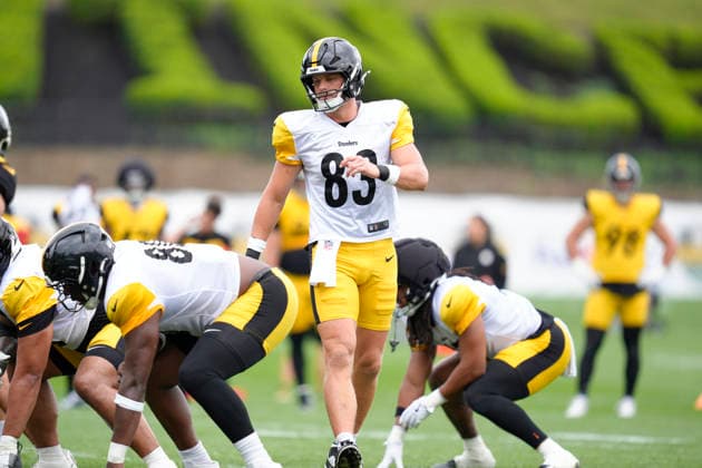 August 16, 2026, Latrobe, Pa, USA: August 16, 2026: Robert Tonyan 83 during the Pittsburgh Steelers Training Camp at Saint Vincent College in Latrobe PA. NFL, American Football Herren, USA 2026: Steelers Training Camp AUG 16  - ZUMAa234 20260816_zsa_a234_060 Copyright: xAMGx