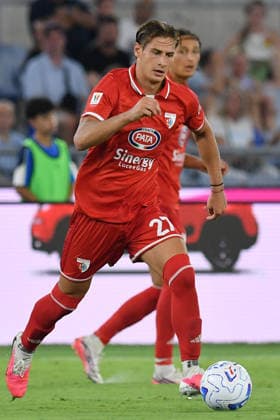 IPA87557628 - Alessio Castellini of Mantova 1911 during the Round of 32 match of the Coppa Italia between Lazio and Mantova at the Stadio Olimpico. Rome (Italy), August 16, 2026 Mattia Vian  Copyright: xMattiaxVian IPAxSportx xx 87557628