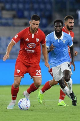 IPA87557788 - Stefano Cella of Mantova 1911 and Boulaye Dia of SS Lazio during the Round of 32 match of the Coppa Italia between Lazio and Mantova at the Stadio Olimpico. Rome (Italy), August 16, 2026 Mattia Vian  Copyright: xMattiaxVian IPAxSportx xx 87557788