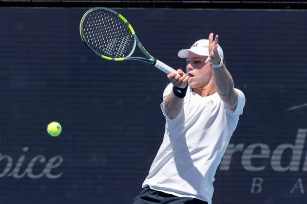 August 16, 2026, Mason, Ohio, U.S: Alex Michelsen (USA) hits a forehand shot during SundayÃ¢â‚¬â ¢s second round of the Cincinnati Open at the Lindner Family Tennis Center , Mason, Oh. Mason U.S - ZUMAs304 20260816_zaf_s304_044 Copyright: xScottxStuartx