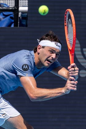 August 16, 2026, Mason, Ohio, U.S: Taylor Fritz (USA) hits a two-handed backhand during SundayÃ¢â‚¬â ¢s second round of the Cincinnati Open at the Lindner Family Tennis Center , Mason, Oh. Mason U.S - ZUMAs304 20260816_zaf_s304_051 Copyright: xScottxStuartx