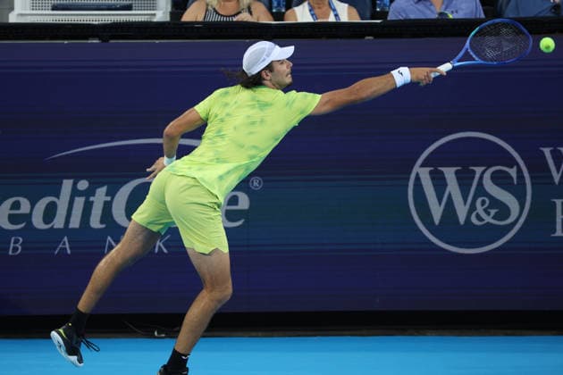 August 16, 2026, Mason, Oh, USA: Cincinnati Open Tennis 2026 - Jaime Faria hits a ball against Ben Shelton. 2026 08 16. Cincinnati Open Tennis 2026  - ZUMAn24_ 20260816_zaf_n24_449 Copyright: xWallyxNellx