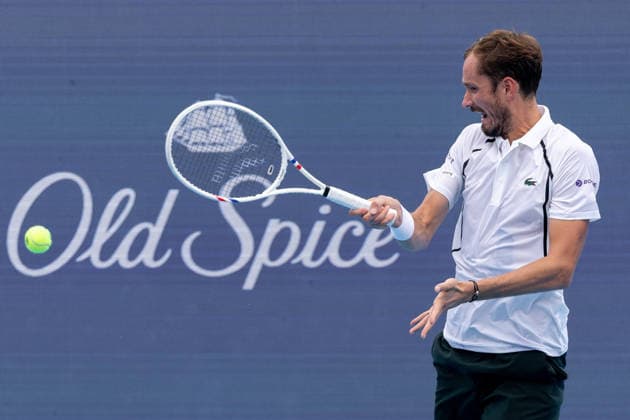 August 16, 2026, Mason, Ohio, U.S: Daniil Medvedev (RUS) hits a forehand shot during SundayÃ¢â‚¬â ¢s second round of the Cincinnati Open at the Lindner Family Tennis Center , Mason, Oh. Mason U.S - ZUMAs304 20260816_zaf_s304_190 Copyright: xScottxStuartx