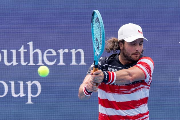 August 16, 2026, Mason, Ohio, U.S: Marco Trungelliti (ARG) hits a two-handed backhand during SundayÃ¢â‚¬â ¢s second round of the Cincinnati Open at the Lindner Family Tennis Center , Mason, Oh. Mason U.S - ZUMAs304 20260816_zaf_s304_195 Copyright: xScottxStuartx