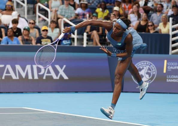 August 16, 2026, Mason, Ohio, USA: COCO GAUFF of USA during the match against L. Samsonova in the second round of tennis tournament WTA, Tennis Damen 1000 Cincinnati Open in Mason, USA. Gauff won 2:6, 6:4, 6:1. Mason USA - ZUMAc278 20260816_zsp_c278_068 Copyright: xMarcinxCholewinskix