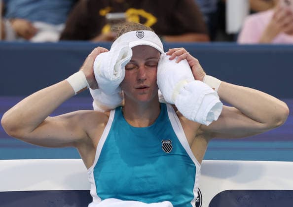 August 16, 2026, Mason, Ohio, USA: LIUDMILA SAMSONOVA during the match against C. Gauff of USA in the second round of tennis tournament WTA, Tennis Damen 1000 Cincinnati Open in Mason, USA. Samsonova lost 6:2, 4:6, 1:6. Tennis: Cincinnati Open - Liudmila Samsonova 6:2, 4:6, 1:6 Coco Gauff  - ZUMAc278 20260816_zsp_c278_078 Copyright: xMarcinxCholewinskix