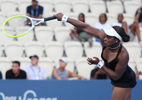 August 16, 2026, Mason, Ohio, USA: SLOANE STEPHENS of USA during the match against A. Potapova of Austria in the second round of tennis tournament WTA, Tennis Damen 1000 Cincinnati Open in Mason, USA. Stephens won 6:2, 6:4. Tennis: Cincinnati Open - Sloane Stephens 6:2, 6:4  - ZUMAc278 20260816_zsp_c278_079 Copyright: xMarcinxCholewinskix