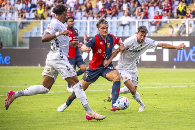 SOCCER - Coppa Italia - Genoa CFC vs. Ascoli Calcio Photo by IPA ABACAPRESS.COM87559501 - LORENZO COLOMBO during the Genoa CFC vs. Ascoli Calcio Coppa Italia match in Genoa, Italy, on August 16, 2026 Genoa Italy  Copyright: xIPAxSport ABACAx