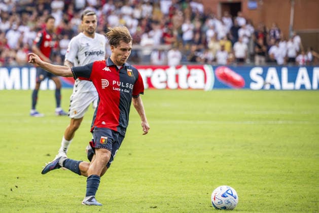 SOCCER - Coppa Italia - Genoa CFC vs. Ascoli Calcio Photo by IPA ABACAPRESS.COM87559533 - TOMMASO BALDANZI during the Genoa CFC vs. Ascoli Calcio Italian Coppa Italia soccer match in Genoa, Italy, on August 16, 2026 Genoa Italy  Copyright: xIPAxSport ABACAx