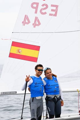Jordi Xammar Hernndez & Marta Cardona Alcntara (ESP), AUGUST 17, 2026 - Sailing : 2026 470 Class World Championship, WM, Weltmeisterschaft Mixed 470 Seriesat Enoshima Yacht Harbour in Kanagawa, Japan. Noxthirdxpartyxsales  aflo_341219461 KenjiroxMatsuox