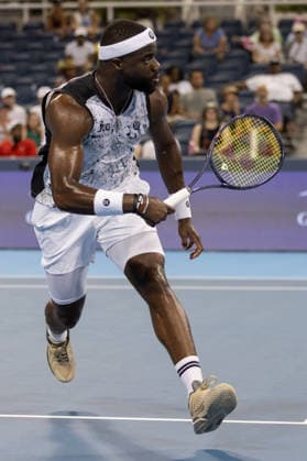 MASON, OHIO - AUGUST 16: Frances Tiafoe of United States in action during day six of the Cincinnati Open at the Lindner Family Tennis Center on August 16, 2026 in Mason, Ohio.  Copyright: xShainaxBenhiyoun SPPx Sportspressphoto_SPR210005