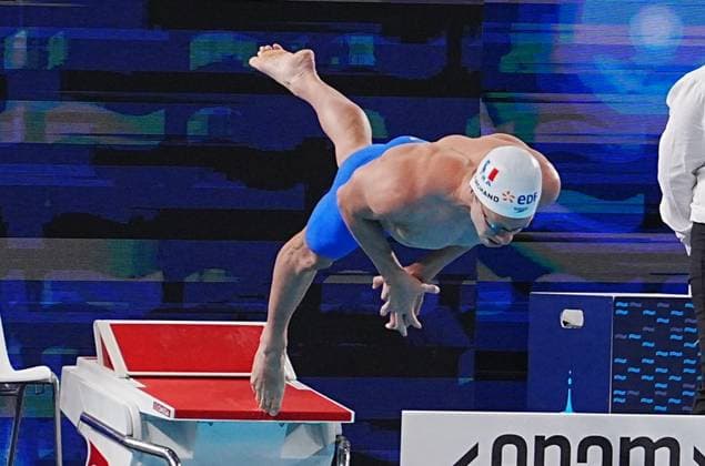 16 Aout European Aquatics Championships Paris 2026 Finales Laurent Lairys MAXPPP - Marchand Leon of France During Finale 4000 M Freestyle Men at the European Swimming Championships at the Greater Paris Metropolis Olympic Aquatics Centre in Paris (France) on August 16 2026.Credit Laurent Lairys paris FRANCE  Copyright: xMAXPPPxLaurentxLairysx LLR202608161925 LLR202608161925