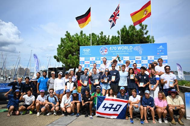 General view, AUGUST 17, 2026 - Sailing : 2026 470 Class World Championship, WM, Weltmeisterschaft Mixed 470 SeriesAward ceremony at Enoshima Yacht Harbour in Kanagawa, Japan. Noxthirdxpartyxsales  aflo_341225444 KenjiroxMatsuox