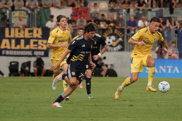 SOCCER - Coppa Italia - Frosinone Calcio vs. SS Juve Stabia Photo by IPA ABACAPRESS.COM87565381 - Raimondo Antonio (9) of Frosinone Calcio controls the ball during the Round of 32 of the 2026 27 Coppa Italia match between Frosinone Calcio and SS Juve Stabia on August 16, 2023, at the Benito Stirpe Stadium (Frosinone), Italy Frosinone Italy  Copyright: xIPAxSport ABACAx