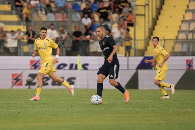 SOCCER - Coppa Italia - Frosinone Calcio vs. SS Juve Stabia Photo by IPA ABACAPRESS.COM87565371 - Davide Buglio (8) of S.S. Juve Stabia during the Round of 32 of the 2026 27 Coppa Italia soccer match between Frosinone Calcio and S.S. Juve Stabia on August 16, 2023, at the Benito Stirpe Stadium (Frosinone), Italy Frosinone Italy  Copyright: xIPAxSport ABACAx