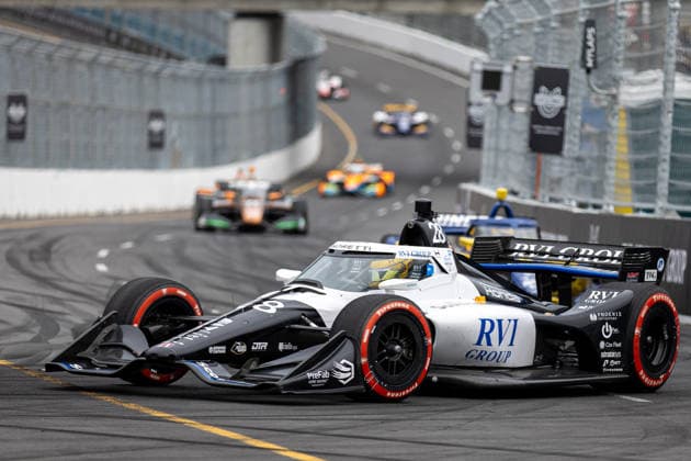 2026 Ontario Honda Dealers Indy At Markham - Race Marcus Ericsson ( 28), of Andretti Global Honda, leads a pack of cars during the 2026 Ontario Honda Dealers Indy at Markham on the Streets of Markham on August 16, 2026, in Markham, Ontario. Markham Canada  Copyright: xMathewxKox originalFilename:ko-notitle260816_npt8y.jpg