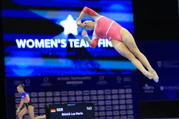 Zagreb, 16.08.2026. - 36TH EUROPEAN WOMEN™S ARTISTIC GYMNASTICS CHAMPIONSHIPS Women s Artistic Gymnastics, Team Final, QUAAS Lea Marie (GER) Women s Artistic Gymnastics, Team Final, SENIORS  260816_4414.JPG