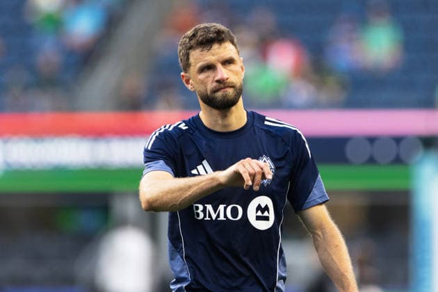 Thomas Müller seen during MLS, Fussball Herren, USA game between teams of Seattle Sounders and Vancouver Whitecaps (Gael Amador Ball Raw Images) Seattle Lumen Field USA Copyright: xGaelxAmadorx Sounders_vs_Whitecaps0037