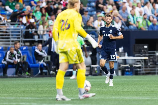 Thomas Müller seen during MLS, Fussball Herren, USA game between teams of Seattle Sounders and Vancouver Whitecaps (Gael Amador Ball Raw Images) Seattle Lumen Field USA Copyright: xGaelxAmadorx Sounders_vs_Whitecaps0068