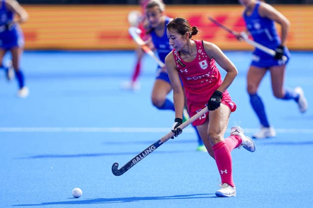 2026-08-17 Chile v Japan - FIH Hockey World Cup AMSTELVEEN, NETHERLANDS - AUGUST 17: Hiroka Murayama of Japan during the FIH Hockey World Cup match between Chile and Japan at Wagener Stadion on August 17, 2026 in Amstelveen, Netherlands. Amstelveen Wagener Stadion Netherlands Content not available for redistribution in The Netherlands directly or indirectly through any third parties. Copyright: xAndrexWeeningx