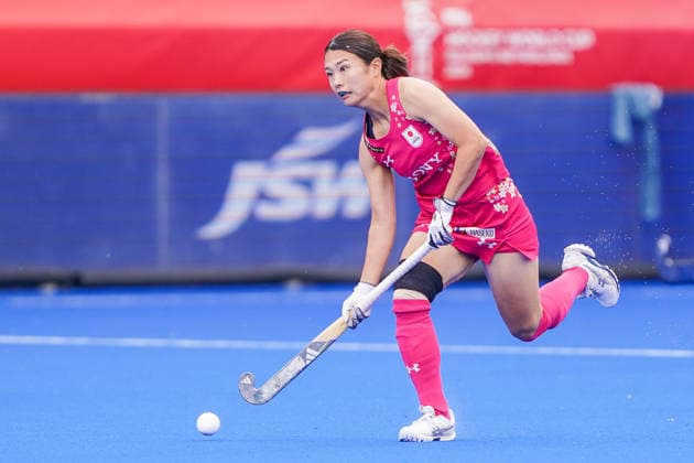 2026-08-17 Chile v Japan - FIH Hockey World Cup AMSTELVEEN, NETHERLANDS - AUGUST 17: Saki Tanaka of Japan during the FIH Hockey World Cup match between Chile and Japan at Wagener Stadion on August 17, 2026 in Amstelveen, Netherlands. Amstelveen Wagener Stadion Netherlands Content not available for redistribution in The Netherlands directly or indirectly through any third parties. Copyright: xAndrexWeeningx