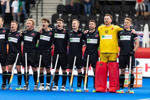 Pakistan v Wales - FIH Hockey World Cup AMSTELVEEN, NETHERLANDS - AUGUST 17: Team of The Wales during the FIH Hockey World Cup match between Pakistan and Wales at Wagener Stadion on August 17, 2026 in Amstelveen, Netherlands. Amstelveen Wagener Stadion Netherlands Content not available for redistribution in The Netherlands directly or indirectly through any third parties. Copyright: xMarcelxvanxPlateringenx