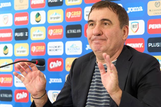 Gheorghe Hagi, Pres Conference, Romanian National Football Team, Buftea, Romania Buftea, Romania. 17th Aug, 2026: Gheorghe Hagi, the head coach of the Romanian National Football Team, holds a press conference, PK, Pressekonferenz in Buftea, Romania. Buftea Romania Copyright: xLucianxAlecux