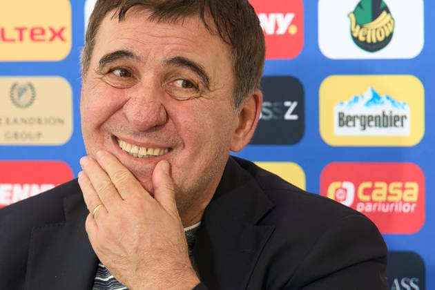 Gheorghe Hagi, Pres Conference, Romanian National Football Team, Buftea, Romania Buftea, Romania. 17th Aug, 2026: Gheorghe Hagi, the head coach of the Romanian National Football Team, holds a press conference, PK, Pressekonferenz in Buftea, Romania. Buftea Romania Copyright: xLucianxAlecux