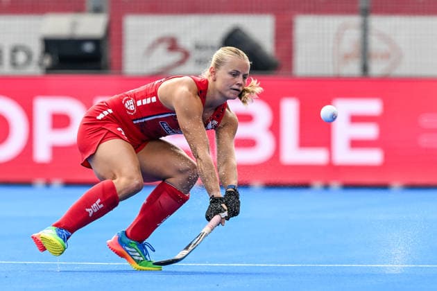Hockey World Cup Belgium & The Netherlands 2026 - Women - USA vs Scotland Mia Schoenbeck (36) of United States pictured during a hockey game between USA and Scotland , the second (out of three) matches during the group stage of the women 2026 Hockey World Cup , on Monday 17 August 2026 in Wavre , Belgium . PHOTO SPORTPIX Stijn Audooren Wavre Belfius Hockey Arena Waals-Brabant Belgium  Copyright: xSportpix.bex xStijnxAudoorenxStijnxAudoorenx