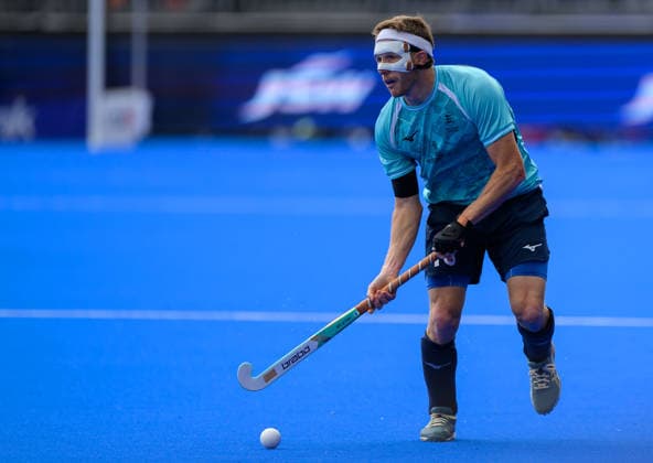 Hockey World Cup Day Three Sam Ward of England during the Pool D match against India in the 2026 FIH Hockey World Cup at Wagener Stadium, Amstelveen 17 08 2026 UK Newspapers OUT Copyright: xGraemexWilcocksonx FIL-23792-0061