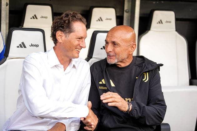 John Elkann and Juventus Luciano Spalletti head coach during the pre season friendly soccer match between Juventus and Juventus Next Gen at the Allianz Stadium in Torino, north west Italy - Wednesday, August 17, 2026. - Soccer .  Copyright: xMarcoxAlpozzi LaPressex
