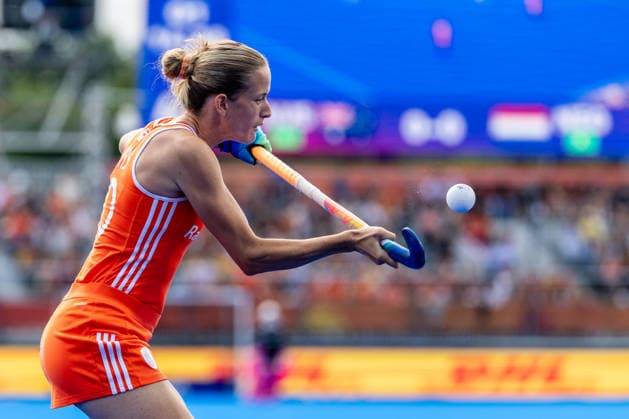 Netherlands v Australia - FIH Hockey World Cup AMSTELVEEN, NETHERLANDS - AUGUST 17: Felice Albers of Netherlands during the FIH Hockey World Cup match between Netherlands and Australia at Wagener Stadion on August 17, 2026 in Amstelveen, Netherlands. Amstelveen Wagener Stadion Netherlands Content not available for redistribution in The Netherlands directly or indirectly through any third parties. Copyright: xMarcelxvanxPlateringenx