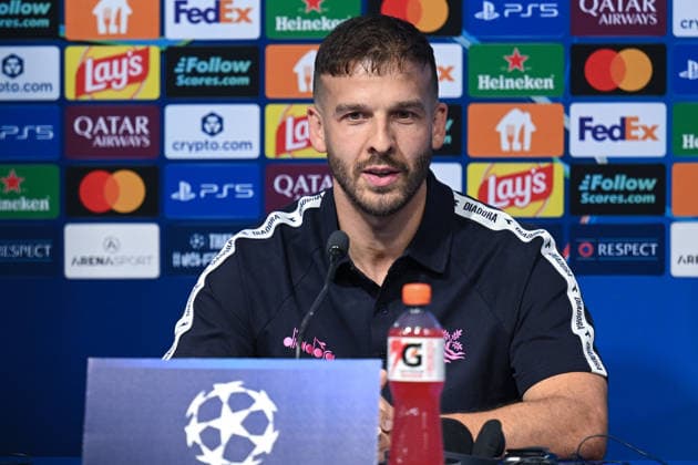 Viking press and training: UEFA Champions League play-offs Zlatko Tripic of Viking FK speaks with a media on a press confeerence at Maksimir Stadium on August 17, 2026. in Zagreb, Croatia ahead of the UEFA Champions League play-offs 1st leg match between GNK Dinamo Zagreb and Viking FK.  DavorxPuklavec PIXSELL