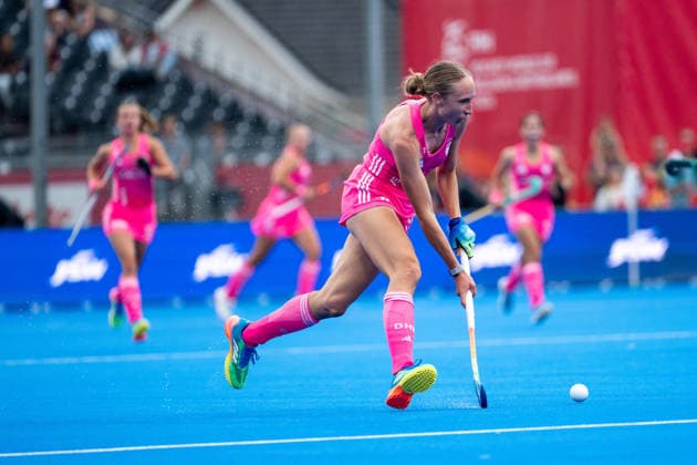 17.08.2026, BEL, Hockey, Frauen, FIH Weltmeisterschaft, Länderspiel, Deutschland vs Argentinien Lisa Nolte ( Deutschland, 10 ) am Ball, Wavre Belfius Arena Belgirn *** August 17, 2026, BEL, Field Hockey, Women s, FIH World Championship, International Match, Germany vs. Argentina, Lisa Nolte (Germany), No. 10, Wavre Belfius Arena, Belgirn Copyright: xNordphoto Memmlerx