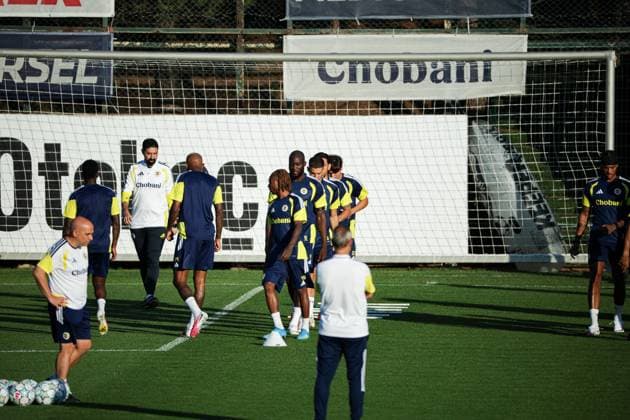 Belgian Romelu Lukaku pictured during his first training after the signing of his new contract with the Turkish Süper Lig team Fenerbahce SK in Istanbul, Turkey on Monday 17 August 2026. Lukaku signed a deal for one year, with the option to extend the contract. The Turkish team payed 6 million euro for the attacker, who made a transfer from the Italian SSC Napoli. BURAK BASTURK BurakxBasturk  x0864290349stx