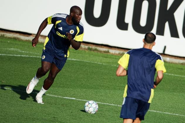 Belgian Romelu Lukaku pictured during his first training after the signing of his new contract with the Turkish Süper Lig team Fenerbahce SK in Istanbul, Turkey on Monday 17 August 2026. Lukaku signed a deal for one year, with the option to extend the contract. The Turkish team payed 6 million euro for the attacker, who made a transfer from the Italian SSC Napoli. BURAK BASTURK BurakxBasturk  x0864290358stx