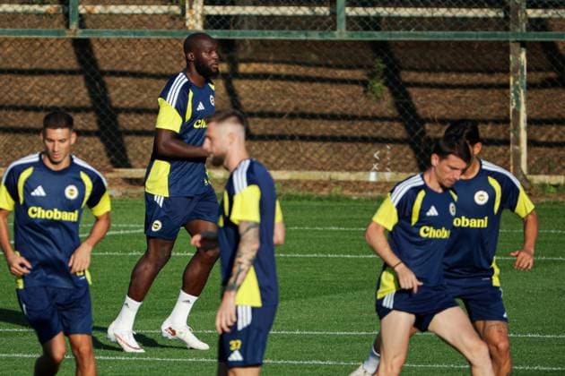 Belgian Romelu Lukaku pictured during his first training after the signing of his new contract with the Turkish Süper Lig team Fenerbahce SK in Istanbul, Turkey on Monday 17 August 2026. Lukaku signed a deal for one year, with the option to extend the contract. The Turkish team payed 6 million euro for the attacker, who made a transfer from the Italian SSC Napoli. BURAK BASTURK BurakxBasturk  x0864290640stx