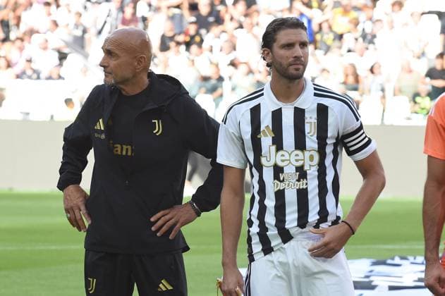 Foto IPP Massimo Rana Torino 17-08-2026 Calcio Gara Amichevole 2026 2027 Juventus - Juventus Next Gen nella foto luciano spalletti allenatore juve e manuel locatelli Italy Photo Press - World Copyright italy ITALY  Copyright: xR4924_italyphotopressx
