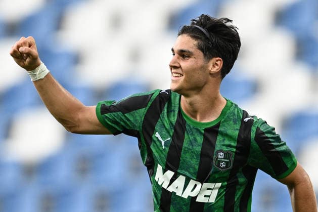 Mg Reggio Emilia 17 08 2026 - Coppa Italia Sassuolo-Cesena foto Matteo Gribaudi Image nella foto: esultanza gol Vasilije Adzic 
