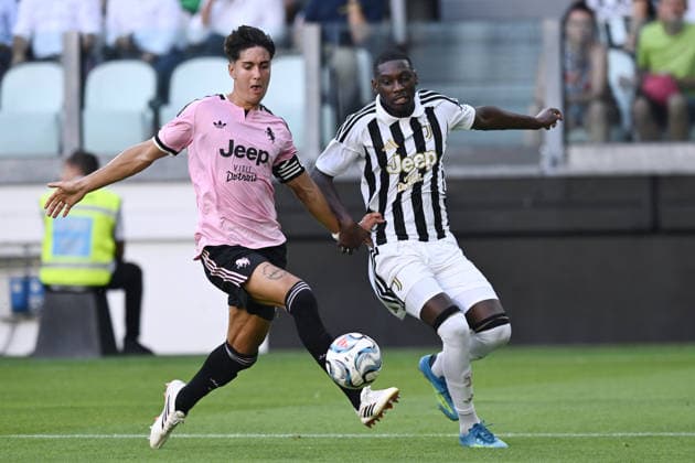 Db Torino 17 08 2026 - amichevole Juventus-Juventus Next Gen foto Daniele Buffa Image nella foto: Gil Javi-Randal Kolo Muani 