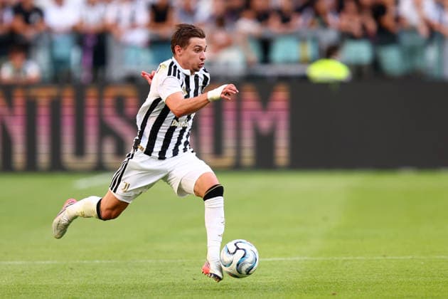 Juventus Fc - Juventus Next Gen Francisco Conceicao of Juventus Fc in action during the friendly match beetween Juventus Fc and Juventus Next Gen at Allianz Stadium on August 17, 2026 in Turin, Italy . Torino Allianz Stadium Italy Copyright: xMarcoxCanonierox