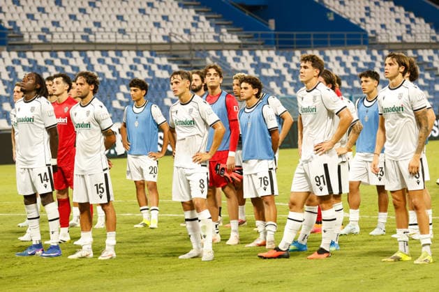 IPA87581533 - Disappointment for Cesena during the 2026–2027 Frecciarossa Italian Cup soccer match between Sassuolo and Cesena at the Mapei Stadium in Reggio Emilia, Italy, on August 17, 2026, during the US Sassuolo vs. Cesena FC, Italian Coppa Italia soccer match in Reggio Emilia, Italy, August 17, 2026  Copyright: xLucaxDiliberto IPAxSportx xx 87581533
