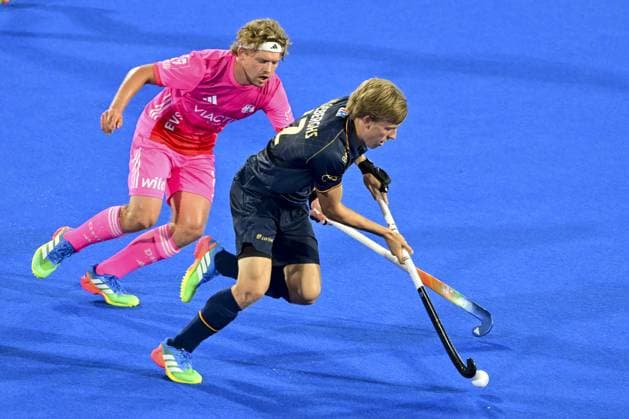 Belgium s Jack Vloeberghs pictured in action during a hockey game between Belgian Lions and Germany, the second (out of three) matches during the group stage of the men s 2026 Hockey World Cup, Monday 17 August 2026 in Wavre. The 2026 edition of the Hockey World Cup takes place in Belgium and The Netherlands from August 15 to August 30. DIRKxWAEM  x183625474x