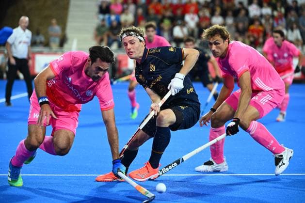 Germany v Belgium - FIH Hockey World Cup 2026 WAVRE, BELGIUM - AUGUST 17 : Hellin Guillaume of Belgium during the FIH Hockey World Cup 2026 M12 first phase group pool B match between Germany and Belgium on August 17, 2026 in Wavre, Belgium, 17 08 2026 Wavre Belgium  Copyright: xVincentxKalutx