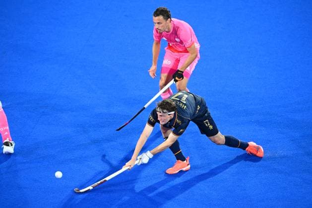 Germany v Belgium - FIH Hockey World Cup 2026 WAVRE, BELGIUM - AUGUST 17 : Hellin Guillaume of Belgium during the FIH Hockey World Cup 2026 M12 first phase group pool B match between Germany and Belgium on August 17, 2026 in Wavre, Belgium, 17 08 2026 Wavre Belgium  Copyright: xVincentxKalutx